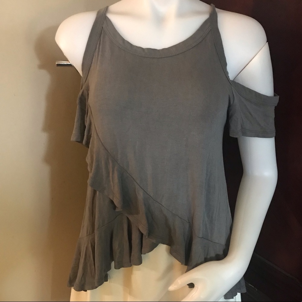 🆕 I Joah Gray Asymmetrical Top-Small - Picture 1 of 7